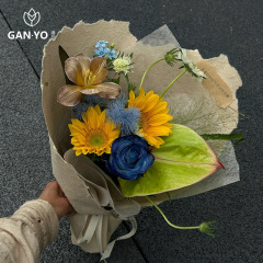 香港と輸入のレトロな手で切ったトンパ紙フラワーブーケ包装紙フラワーアートフラワーショップフラワー包装紙手作りDIY材料