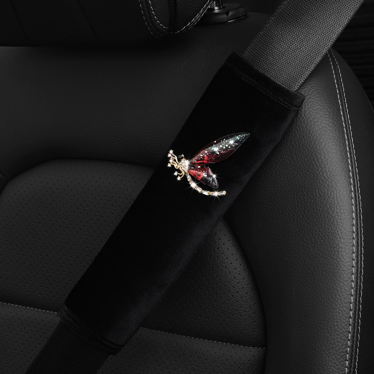 Автомобильный наплечный чехол Red Dragonfly Beetle Удобный новый ремень безопасности для украшения автомобильных принадлежностей