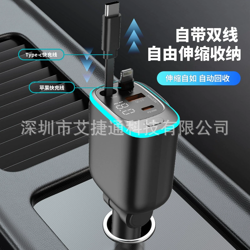 Новое автомобильное зарядное устройство для быстрой зарядки PD 30W QC3.0, автомобильная быстрая зарядка