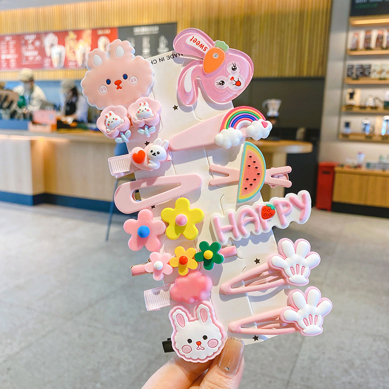 子供用ドーパミンヘアピン、赤ちゃん用可愛いヘアピン、前髪クリップ、女の子用BBクリップ、ヘアアクセサリー、リボンヘア飾り|undefined