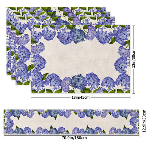 Source Summer Napkin Table Flag Tablerunner Linen Napkin TEMU Table Flag