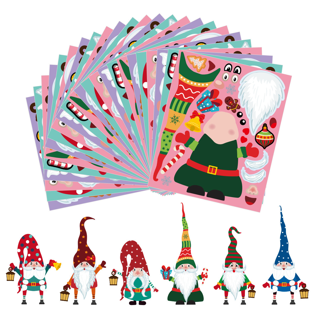 Pegatinas de Sellado DIY Navideñas de Papel para Navidad