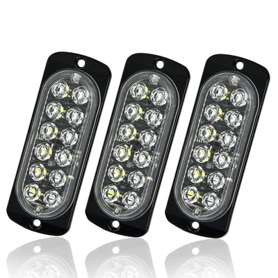 Yük Maşını 12-24V Ultra-Nazik 12LED Yan Siqnal Xəbərdarlıq İşığı 36W