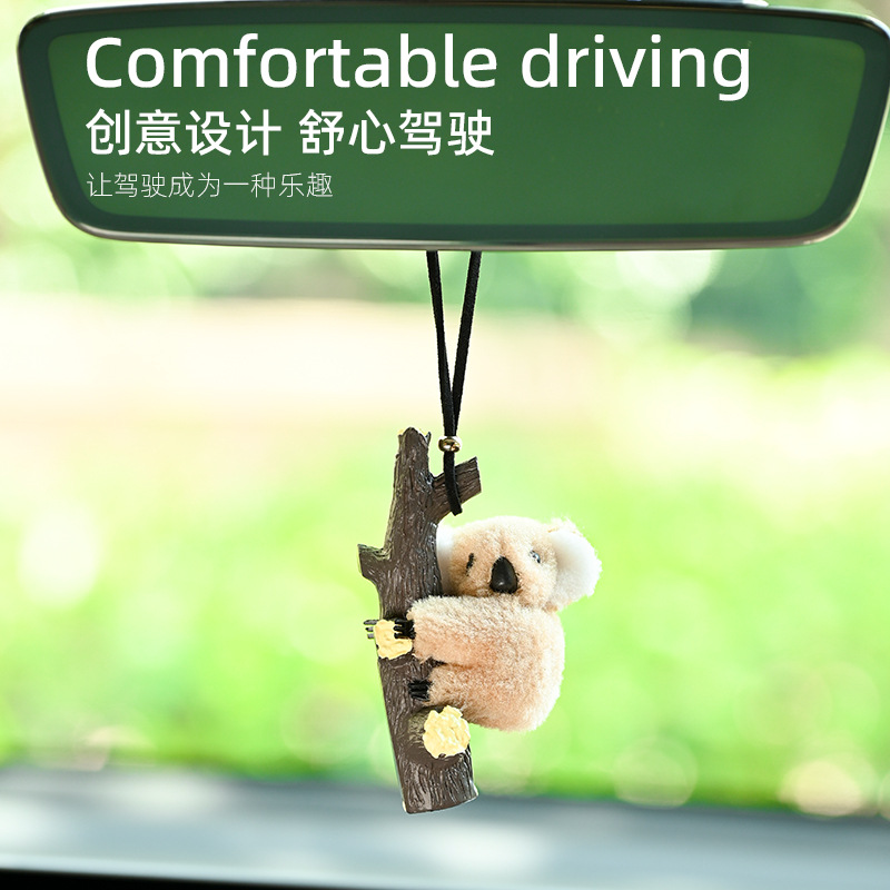 Espejo retrovisor de automóvil colgante de automóvil de alta calidad colgante de automóvil colgante de koala colgante de automóvil niñas adornos adornos lindos