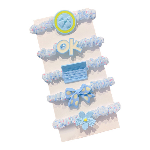 Korean children's hair tie elastic hairband cute girls' large hair ribbon hair tie for babies, non-hair damaging, good elasticity hair tie