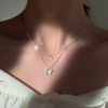 Small design necklace, simple and elegant design, trend of season, bright catchy style, does not fade