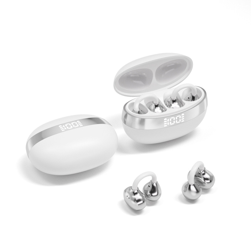 Wholesale Cross-Border Yu7 Bluetooth Earphones, Binaural Clip-On, Non-In-Ear, Sports Bone Conduction, Digital Display, Running, Stable, High Sound Quality