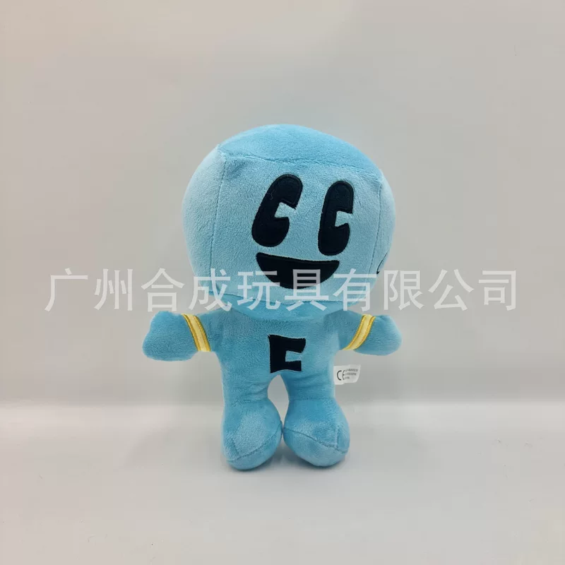 Мир мой Маленький Синий Человек Craftee Плюшевый Блок Мастер Мягкая кукла игрушка-игра Настойчивость