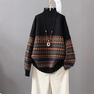 European and American Amazon Cross-Border Aliexpress Autumn and Winter New Sweaters Tops Plus Size Women's Sweaters