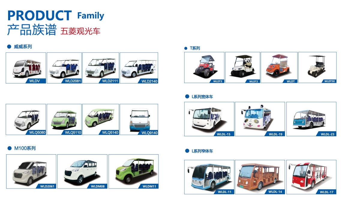 Wuling T Series Electric Golf Cart Tourist Resort Vigor Green Close to Nature Freedom