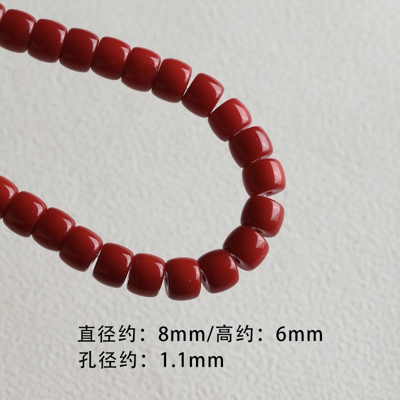 百搭彩色琉璃墩墩桶珠手链项链散珠手机链串珠diy配件材料珠子|undefined