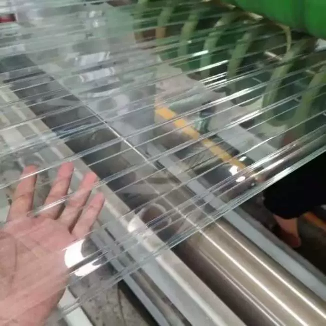 聚碳酸酯PC采光瓦840型900型FRP树脂瓦塑料瓦抗紫外UV涂层PC角浪