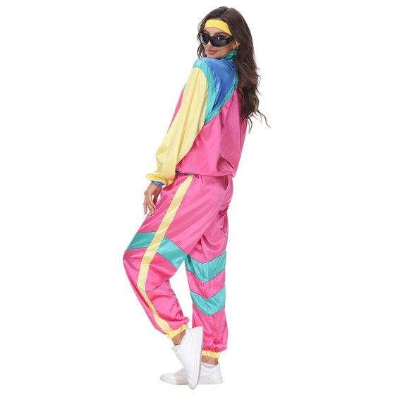Halloween Carnival cosplay Suit Hip Hop Male and Female Couple Performance Suit Retro Disco Suit Dance Sportswear
