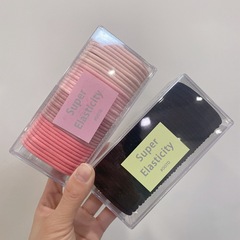 新款發圈橡皮筋扎馬尾發繩皮套頭繩網紅簡約高彈力尼龍編發皮筋女