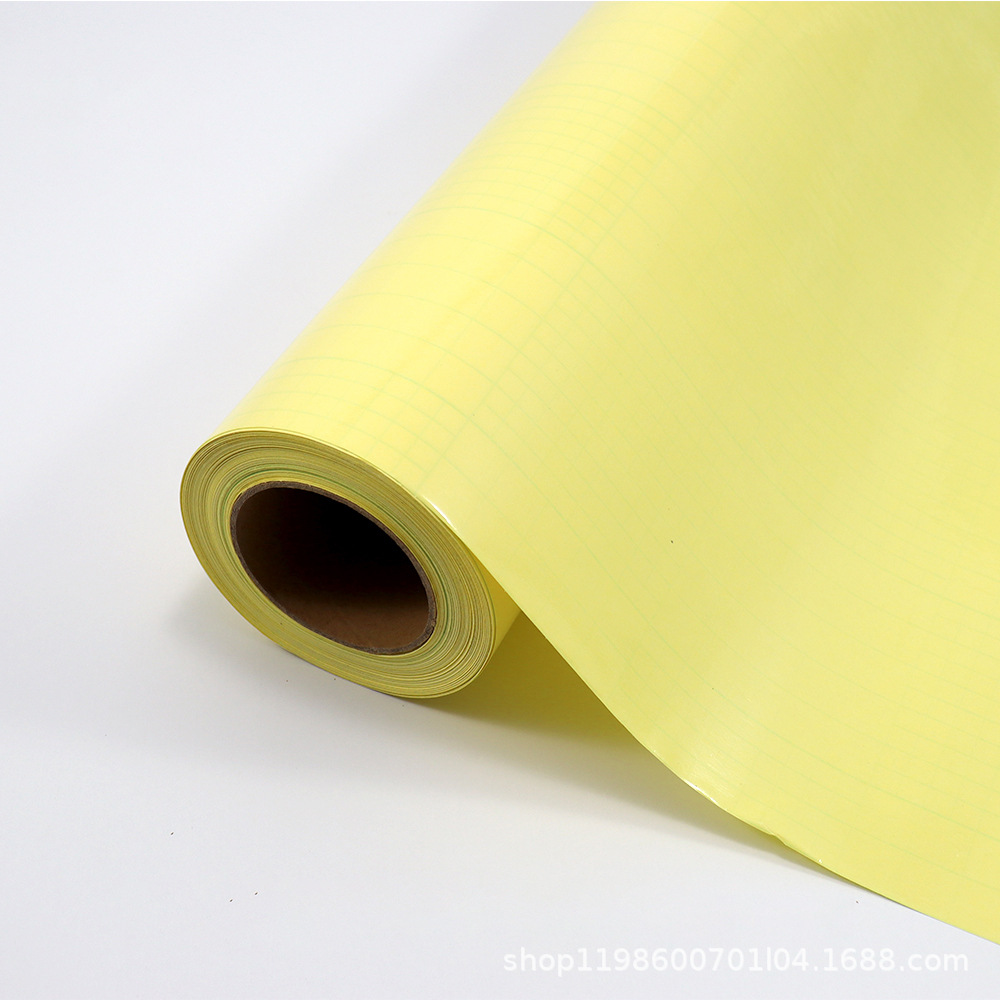 Película de laminación en frío de PVC fondo amarillo Película de luz fondo amarillo Película mate autoadhesiva transparente etiqueta engomada del coche adhesivo PP película fotográfica impermeable a prueba de humedad