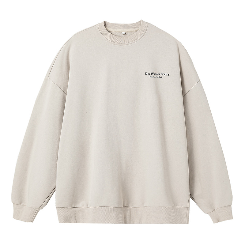 Men's Clothing Printed Heavy Round Neck Sweatshirt_voghion.com