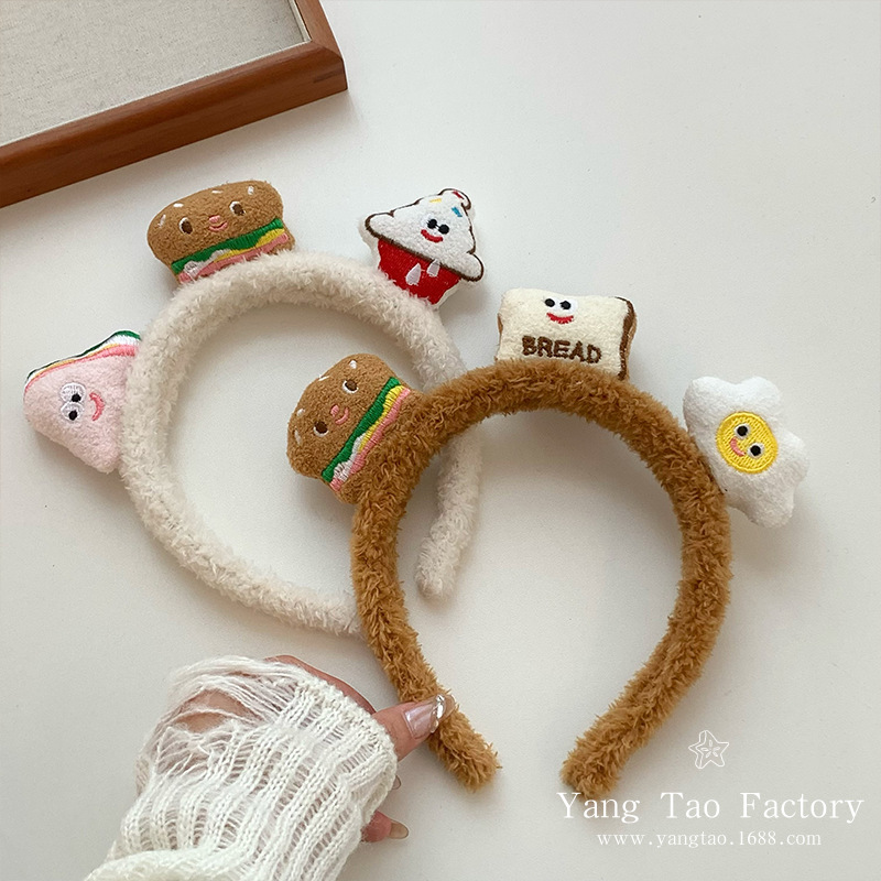 Sanfu con la misma panadería de chicas interesantes tres muñecas de cabeza de otoño y invierno lindos para el cabello de lavado casero accesorios para el cabello