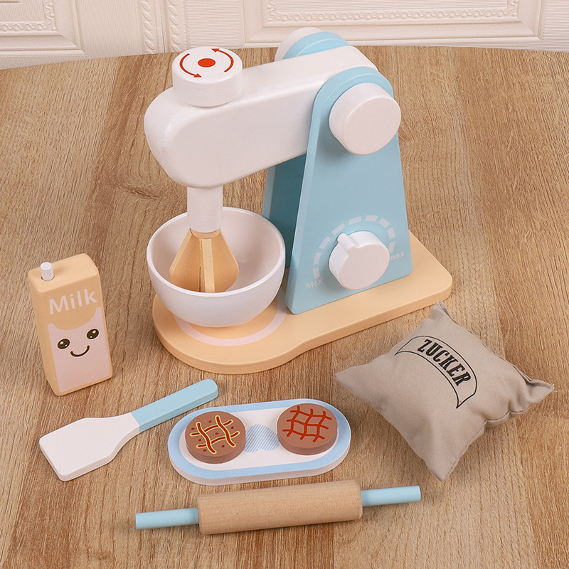 Juguetes de cocina para niños de madera simulación juego de simulación de Casa electrodomésticos cocinar y cocinar traje niños y niñas jardín de infantes