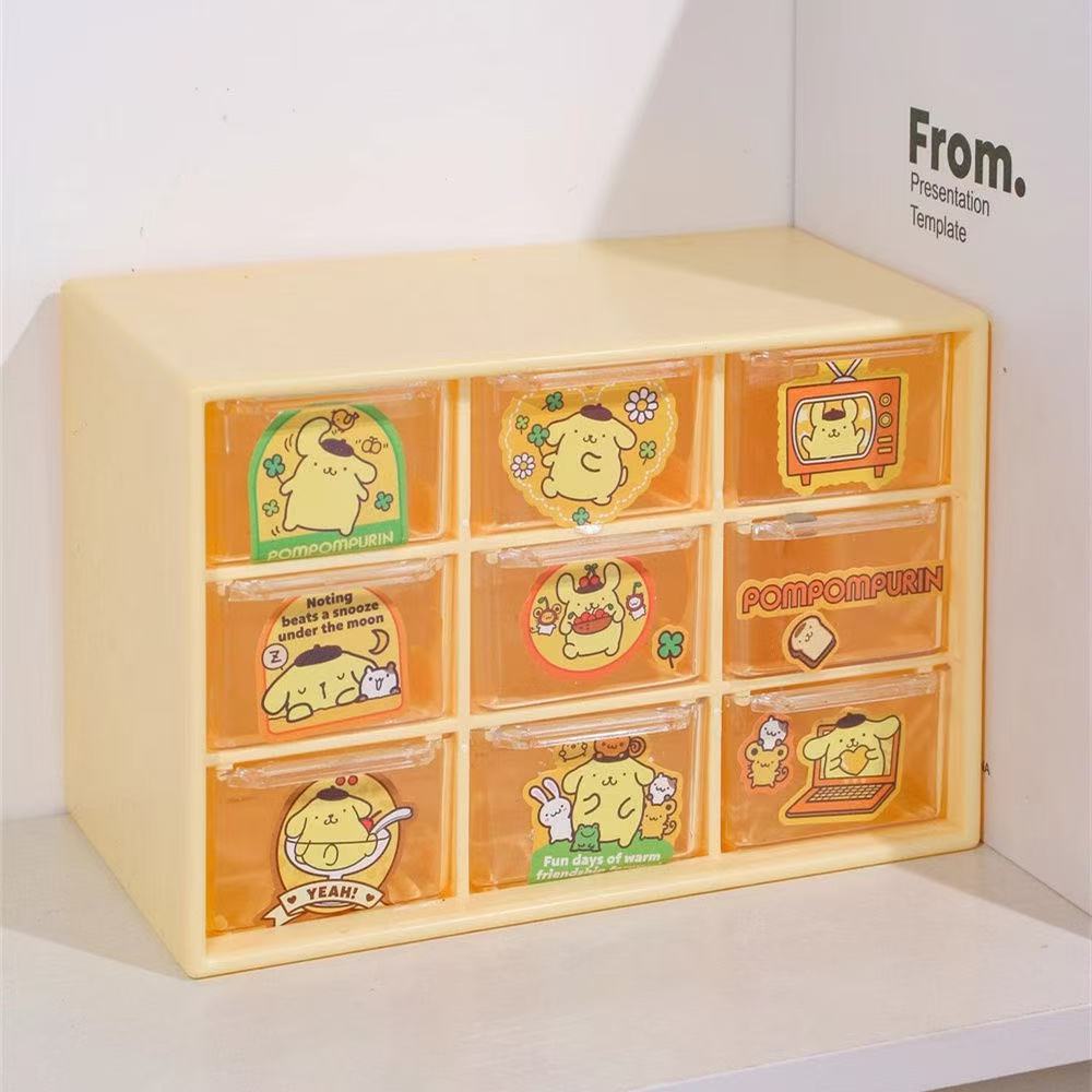 Caja de almacenamiento Jiugongge Caja de almacenamiento Cajón Chica Corazón Cosméticos Lápiz labial Caja de joyería Escritorio Caja de almacenamiento de escritorio grande