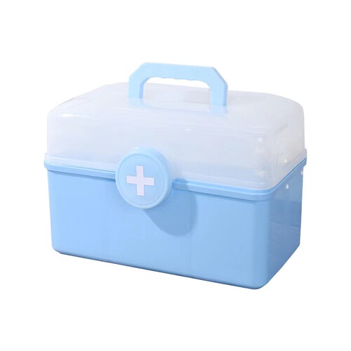 Manufacturer's pharmaceutical box for home use, multi-layer large capacity three-layer small medicine box, household medicine storage box