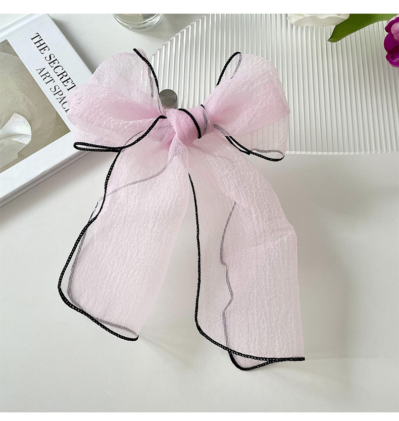 Women's Cute Sweet Solid Color Organza Silk Scarf display picture 4