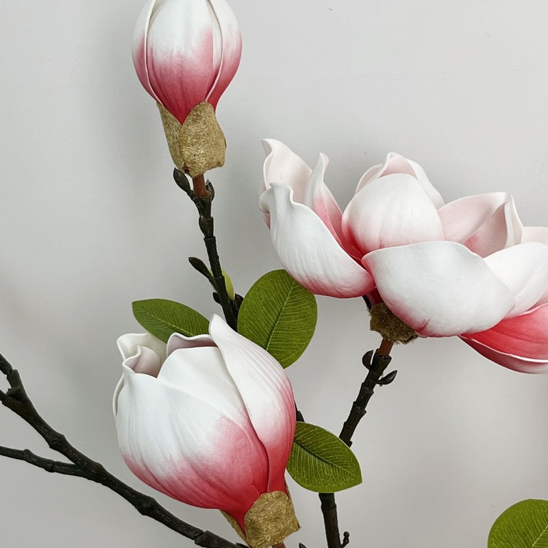 新しいマグノリア造花シングルマルチヘッドマグノリア造花卸売ホームウェディング風景装飾写真撮影|undefined