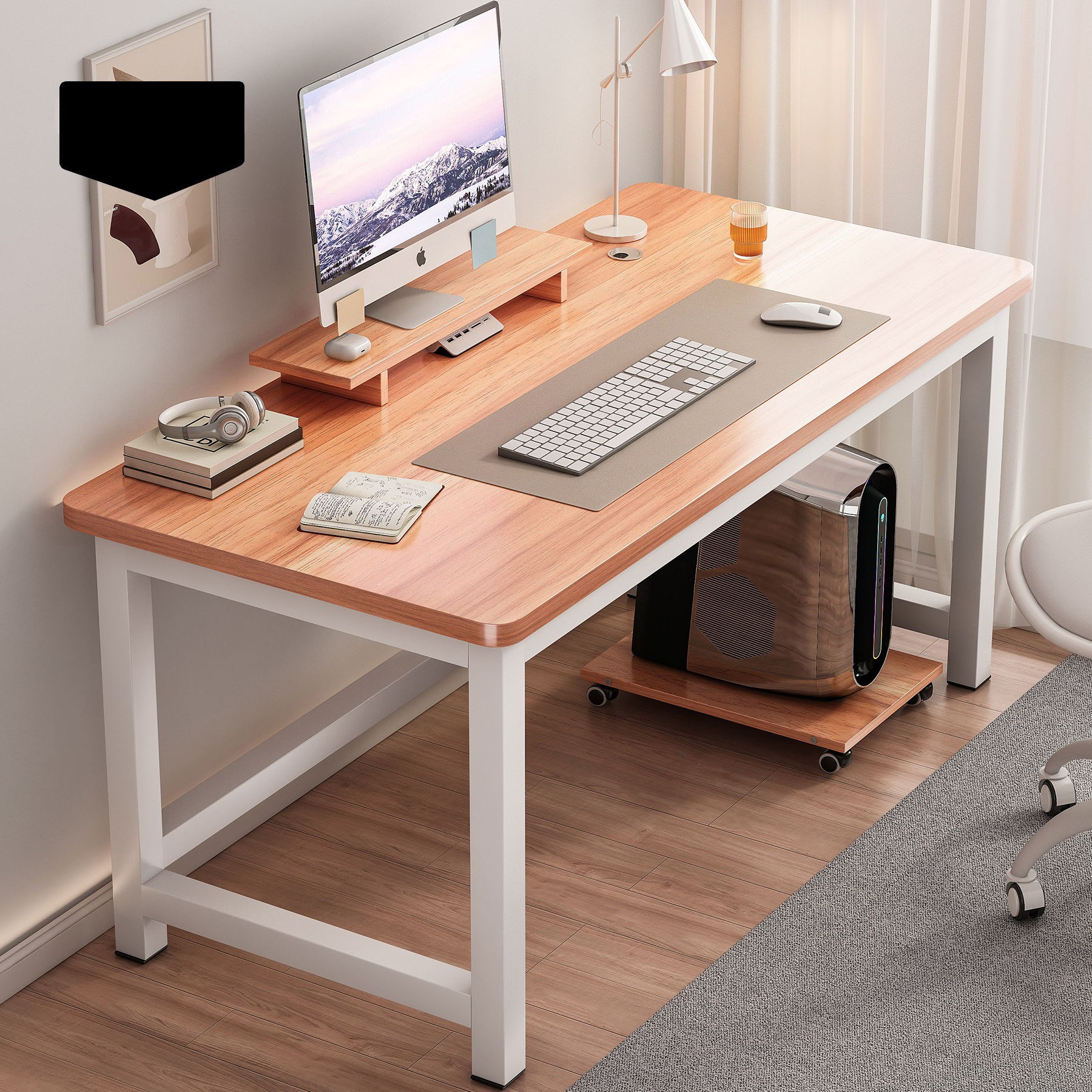 Simple Bedroom Small Apartment Computer Desk Desktop Home Writing Desk Book Double Easy Work Long Office E-Sports