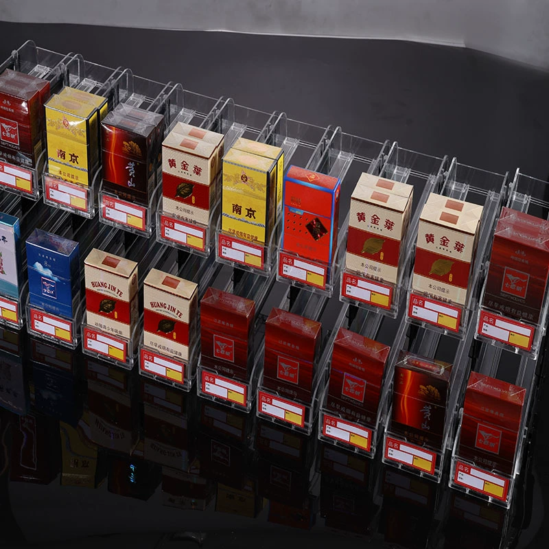 Толкатель для сигарет супермаркет круглосуточный магазин расширен Средняя ветвь с крышкой толкатель для сигарет пылезащитный чехол накладывается двухслойный двусторонний ПК