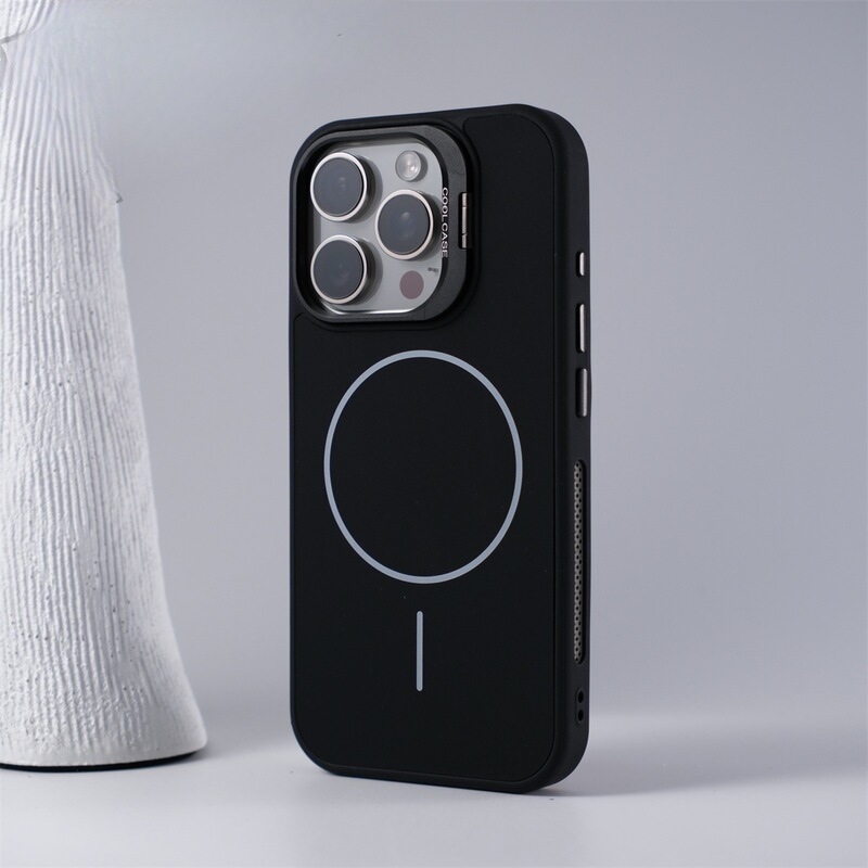 细圈磁吸适用iPhone17promax肤感磨砂手机壳苹果16镜头支架保护套|undefined