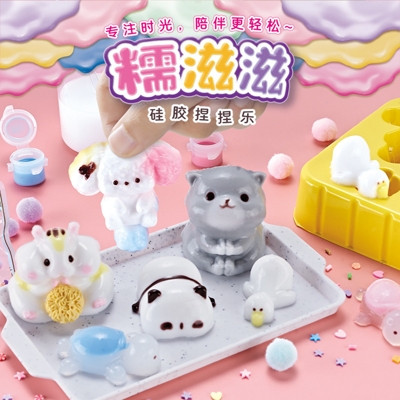 Trendy Realistic Fruit Squishy DIY Kit for Children, Realistic Food-Themed Stress Relief Toy from Amazon