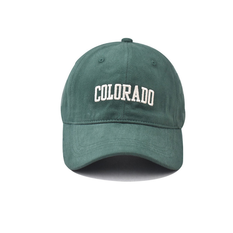 2023 transfronteriza nuevo COLORADO algodón bordado gorra de béisbol al aire libre cálido todo partido pico tapa al por mayor