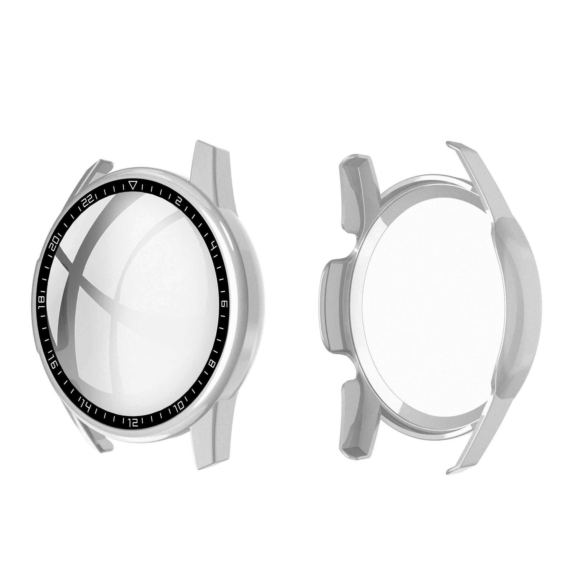 Aplicable a Huawei GT2-46mm escala reloj caso PC + película templada funda protectora integrada Huawei reloj funda protectora
