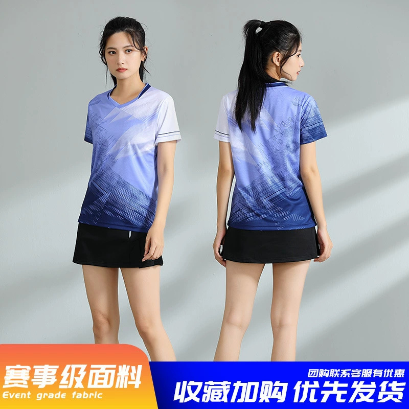 Nuevos trajes de bádminton para adultos trajes deportivos trajes de entrenamiento de voleibol masculino y femenino impresión de secado rápido