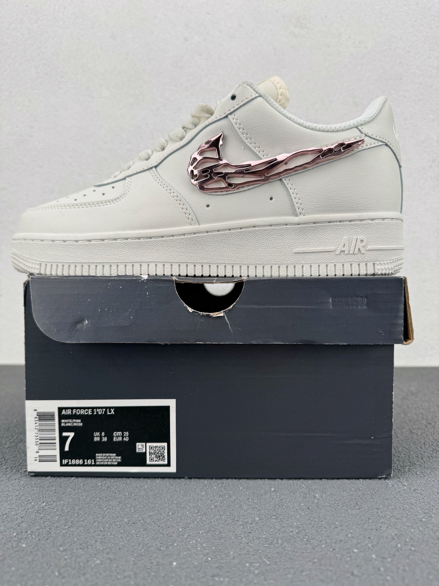 Zapatos Putian versión original de la fuerza aérea No. 1 en el extranjero marca conjunta de la cabeza de cuero en lugar de cojín de aire zapatillas deportivas para hombres y mujeres