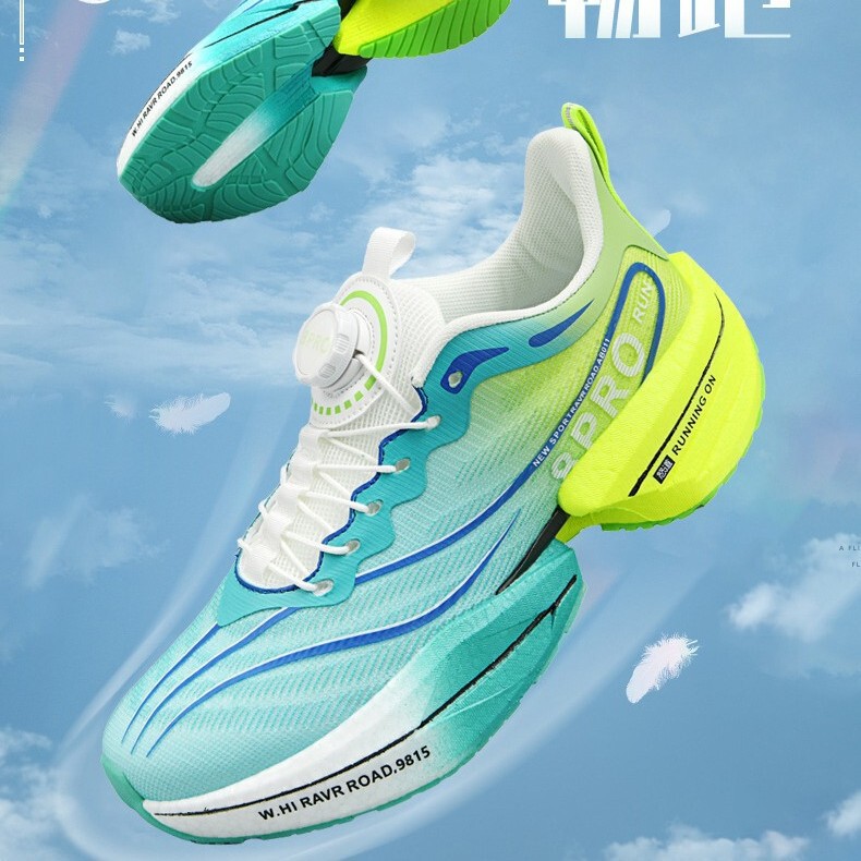 Red Rabbit 8pro Carbon Plate Running Shoes Boys Shoes Primary School Entrance Examination Sports sneaker Rotating Button Running Shoes Women