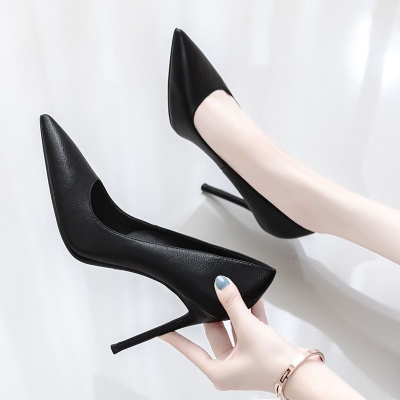 High-Heeled Shoes, Black Stiletto Heels, Professional Shoes, Comfortable Pointed-Toe Shoes, Stylish Commuter Shoes, Stewardess Interview Work Shoes, Women's Fashionable Single Shoes High-Heeled Shoes, Black Stiletto Heels, Professional Shoes, Comfortable Pointed-Toe Shoes, Stylish Commuter Shoes, Stewardess Interview Work Shoes, Women's Fashionable Single Shoes