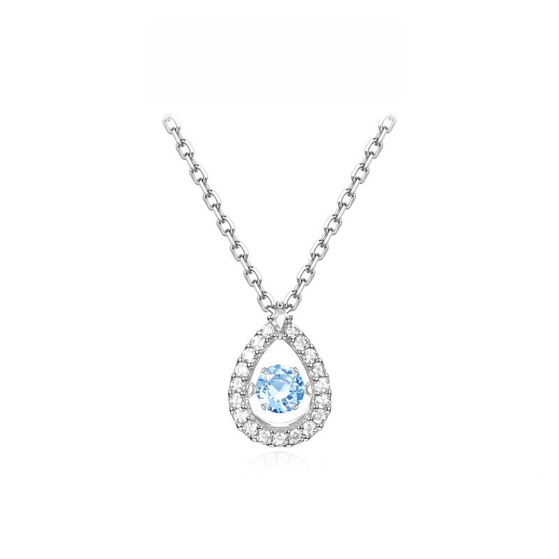 Blue Tears Series Vibrating Necklace New Model High-End Light Luxury 520 Gift for Girlfriend Factory Direct Wholesale