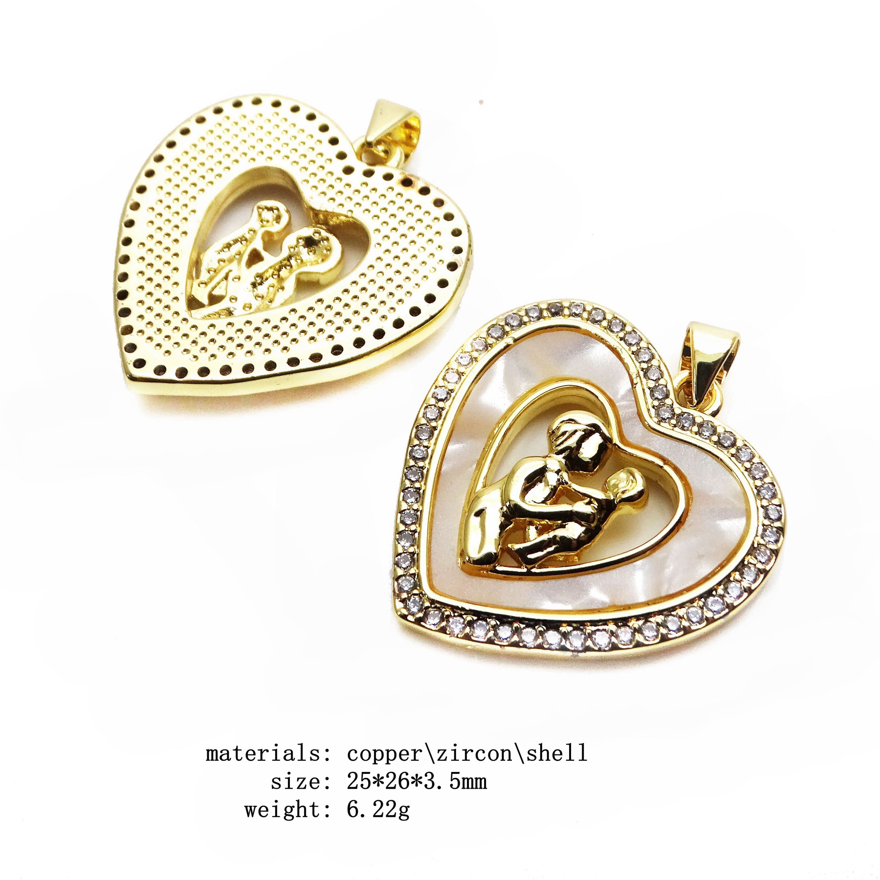 7g Weight Copper Pendant Material Zircon Inlay Material Pendant Necklace Classification Copper Chain Material 1 Piece Quantity Casual Occasion Copper Material Letter, Heart Shape Pattern Women's Gender Inlay Design Simple Style Style Copper Inlay Letter Heart Shape Zircon Pendant Necklace 2