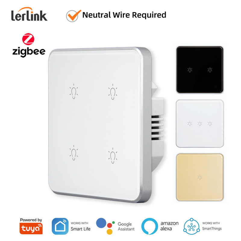 Graffiti Zigbee zero fire switch touch waterproof tempered glass panel Remote Intelligent Control