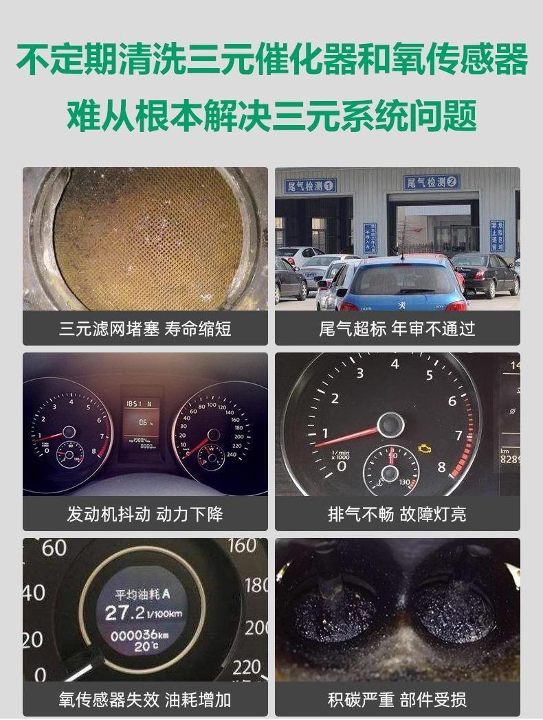 Bafu Three-Way Catalytic Converter Deep Carbon Deposit Removal Engine Internal Non-Dismantle Purification Throttle Body Car Cleaning Agent