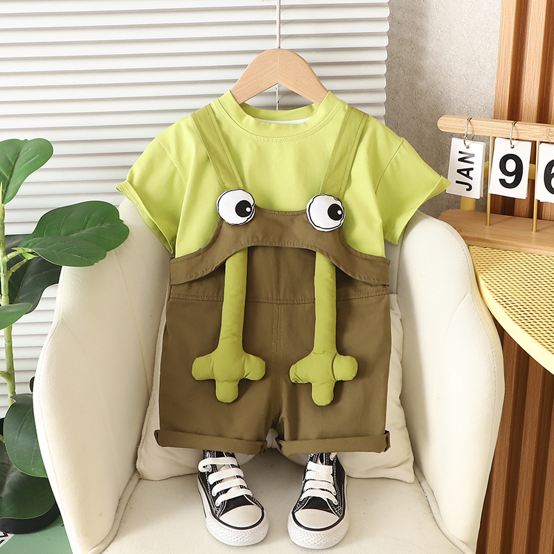 子供半袖セット夏男の子服女の子tシャツ赤ちゃん夏服服2025新しい子供服ファッション|undefined