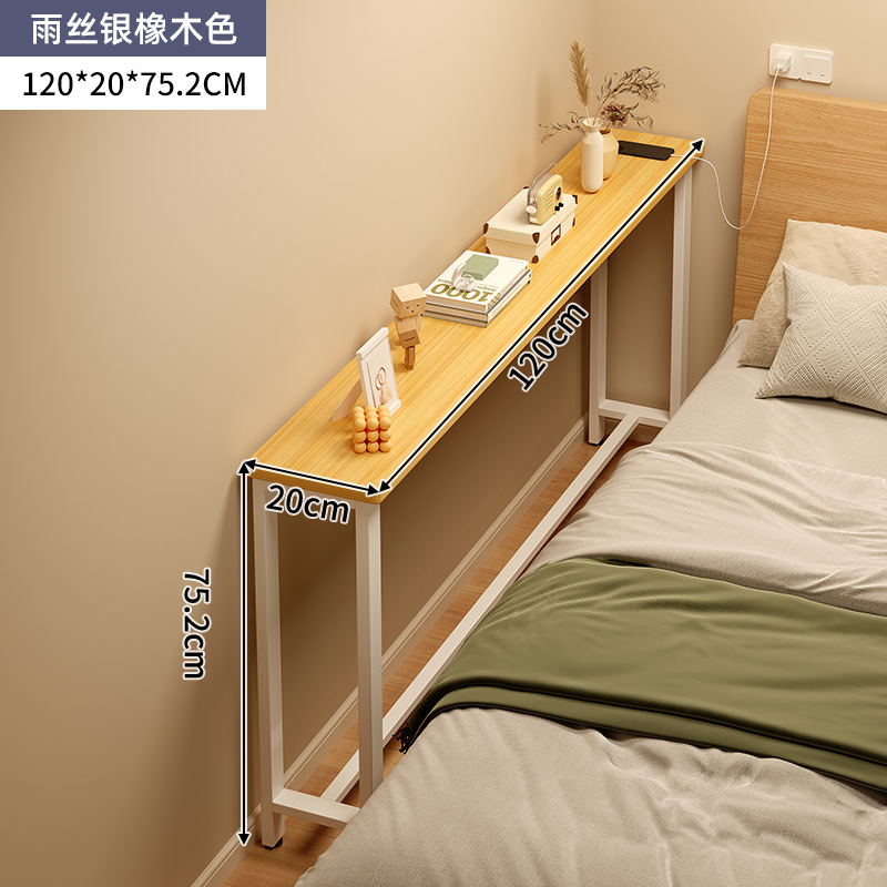 Mesa doméstica dormitorio de niñas simple escritorio de alquiler casa contra la pared escritorio de computadora mesa de trabajo balcón estrecha mesa larga