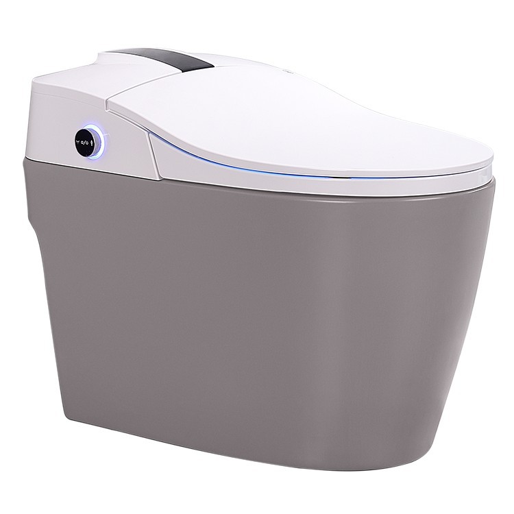 Inodoro inteligente gris mate automático integrado de secado y lavado inodoro con tanque de agua versión de alta gama image 6
