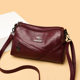 Women's bag spring 2023 new fashion trendy women's soft leather shoulder bag Korean style large capacity mom messenger bag