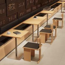 跨境轻食简餐店卡座沙发桌椅奶油风奶茶店烘焙店咖啡厅海洋板桌椅