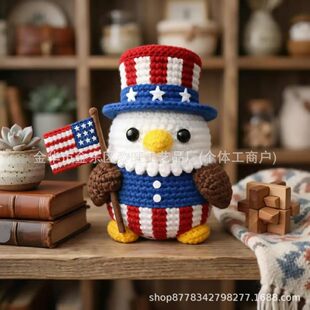 �羳��ƷPatriotic Crochet Eagle with USA Flag�ۇ��h�������