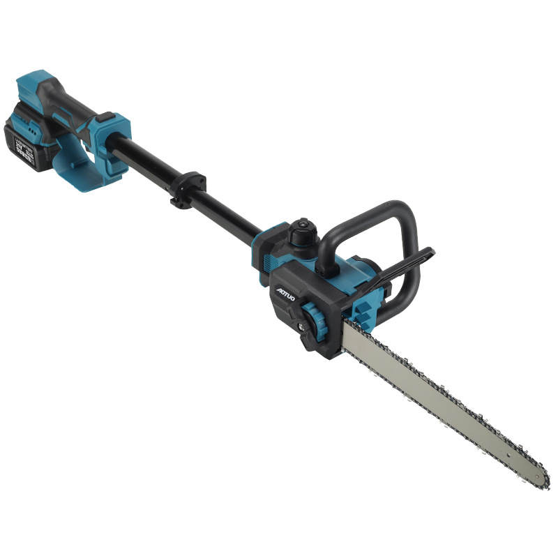 Sierra telescópica sin escobillas eléctrica de litio eléctrica portátil para el hogar recargable jardín mini motosierra mediana al aire libre