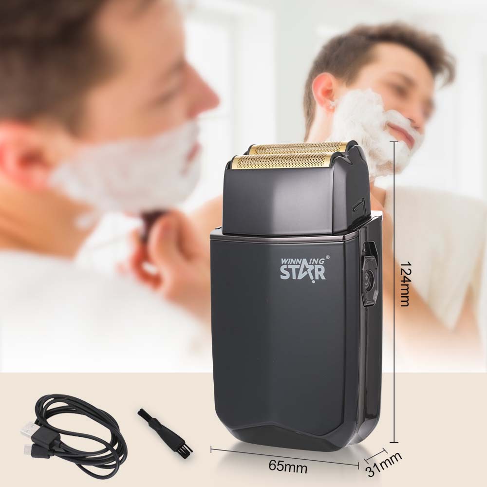 Winning Star TYPE-C doméstico transfronterizo carga pequeña afeitadora eléctrica alternativa impermeable portátil