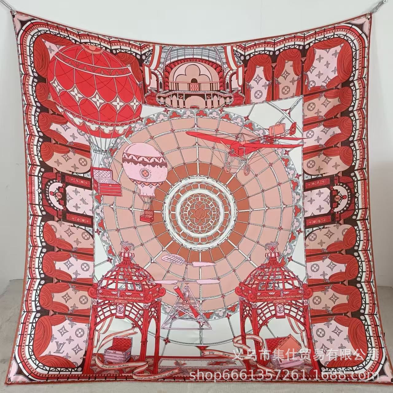 Bufandas de seda de moda europeas y americanas transfronterizas bufandas elegantes de alta calidad lujosas impresión de letras de seda impresión caliente en el extranjero