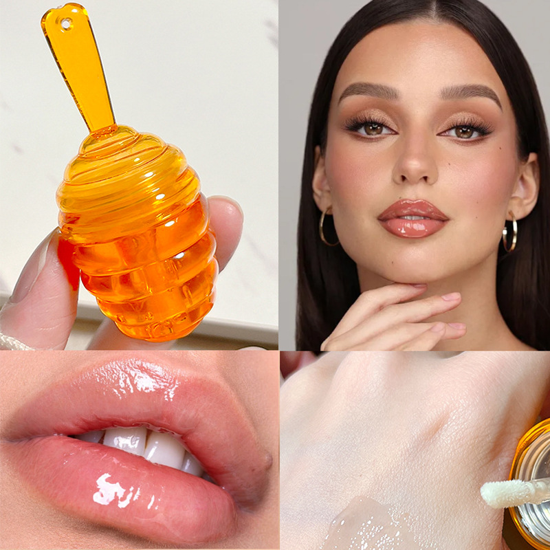 Transfronterizo Honeycomb Lip Oil Humectant Lipstick Lip Gloss Hidratación Lip Glaze Lipstick Clear